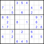 Судоку 9х9 #1939 легкий