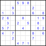 Судоку 9х9 #1942 легкий