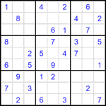 Судоку 9х9 #1943 легкий