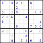 Судоку 9х9 #1945 легкий
