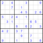 Судоку 9х9 #1947 легкий