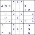 Судоку 9х9 #1948 легкий