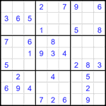 Судоку 9х9 #1951 легкий
