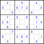 Судоку 9х9 #1952 легкий