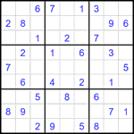 Судоку 9х9 #1957 легкий