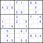 Судоку 9х9 #1958 легкий