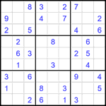 Судоку 9х9 #1959 легкий