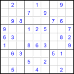 Судоку 9х9 #1960 легкий