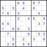 Судоку 9х9 #1963 легкий