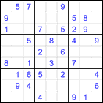 Судоку 9х9 #1964 легкий