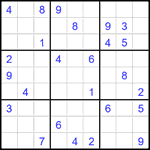 Судоку 9х9 #1903 средний