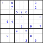 Судоку 9х9 #1904 средний