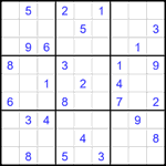 Судоку 9х9 #1905 средний