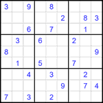 Судоку 9х9 #1906 средний