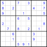 Судоку 9х9 #1909 средний