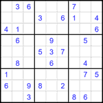 Судоку 9х9 #1911 средний