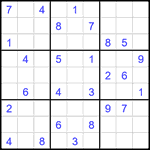 Судоку 9х9 #1913 средний