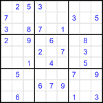 Судоку 9х9 #1914 средний