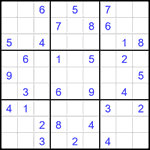 Судоку 9х9 #1916 средний