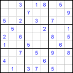 Судоку 9х9 #1918 средний