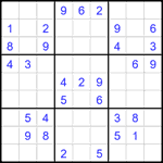 Судоку 9х9 #1919 средний