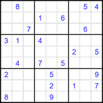 Судоку 9х9 #1920 средний