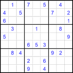 Судоку 9х9 #1921 средний