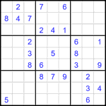 Судоку 9х9 #1924 средний