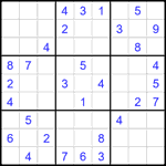 Судоку 9х9 #1925 средний