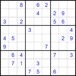 Судоку 9х9 #1928 средний