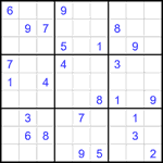 Судоку 9х9 #1936 средний Судоку 9х9 #1936 средний