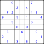 Судоку 9х9 #1937 средний Судоку 9х9 #1937 средний