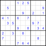Судоку 9х9 #1938 средний Судоку 9х9 #1938 средний
