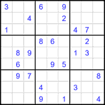 Судоку 9х9 #1939 средний Судоку 9х9 #1939 средний