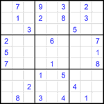 Судоку 9х9 #1951 средний Судоку 9х9 #1951 средний