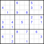 Судоку 9х9 #1952 средний Судоку 9х9 #1952 средний