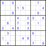 Судоку 9х9 #1954 средний Судоку 9х9 #1954 средний