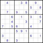 Судоку 9х9 #1956 средний Судоку 9х9 #1956 средний