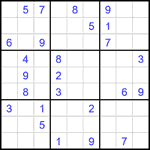 Судоку 9х9 #1958 средний Судоку 9х9 #1958 средний