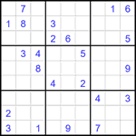 Судоку 9х9 #1904 трудный