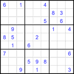 Судоку 9х9 #1907 трудный