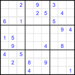 Судоку 9х9 #1909 трудный