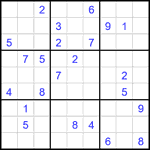 Судоку 9х9 #1917 трудный