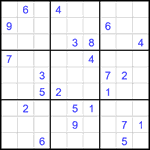 Судоку 9х9 #1920 трудный