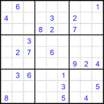 Судоку 9х9 #1925 трудный