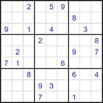 Судоку 9х9 #1926 трудный