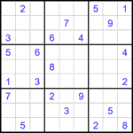 Судоку 9х9 #1927 трудный