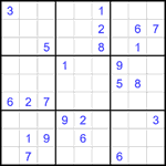 Судоку 9х9 #1928 трудный