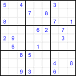 Судоку 9х9 #1896 очень трудный