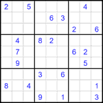 Судоку 9х9 #1902 очень трудный